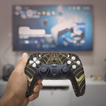 Spider-man Gold PS5 Custom Design Non-modded Front design