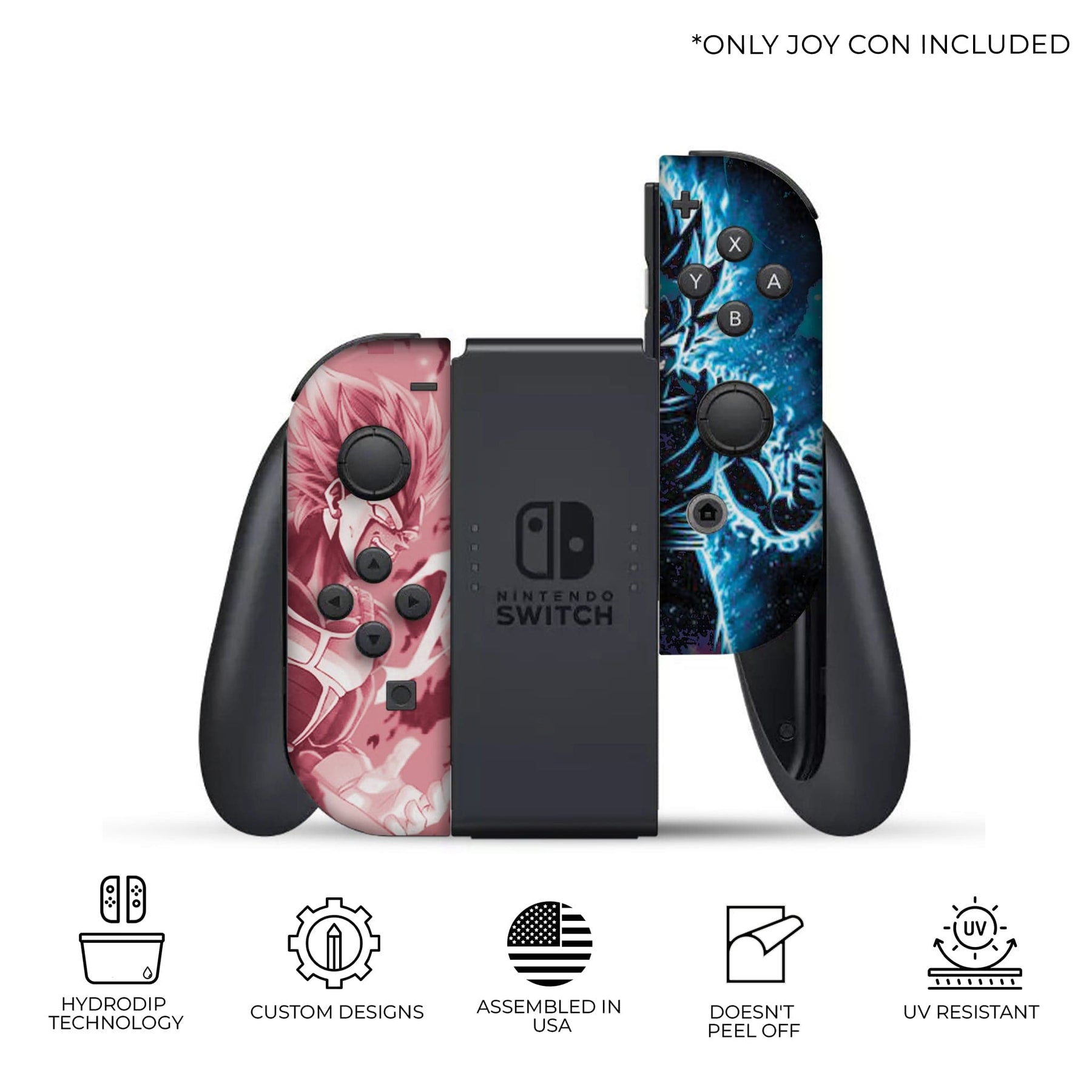 Dragonball Vegeta/ Goku Nintendo Switch Joycons