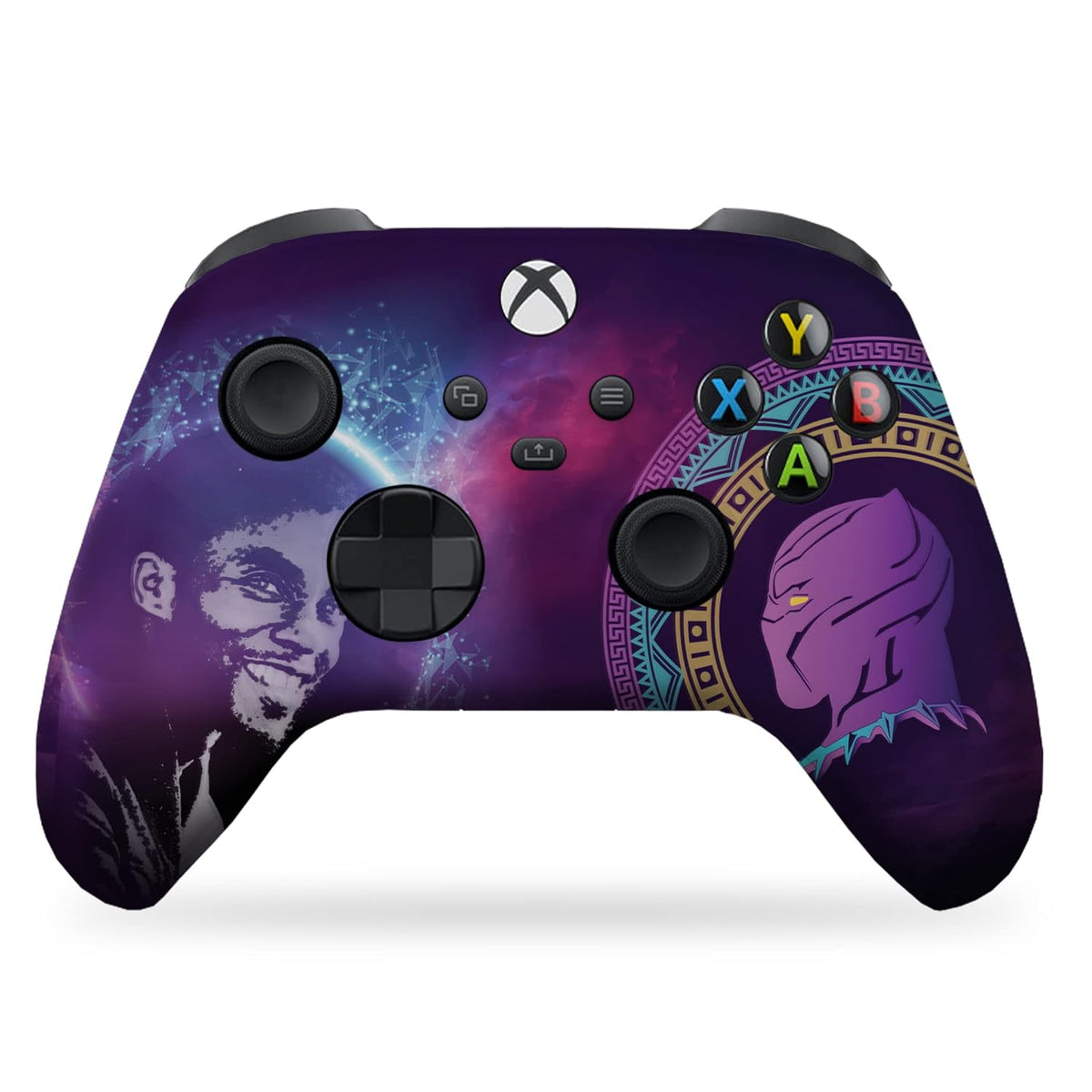 Custom Xbox Controller - Black Panther | Rush Controller Non- Modded Front Print Only