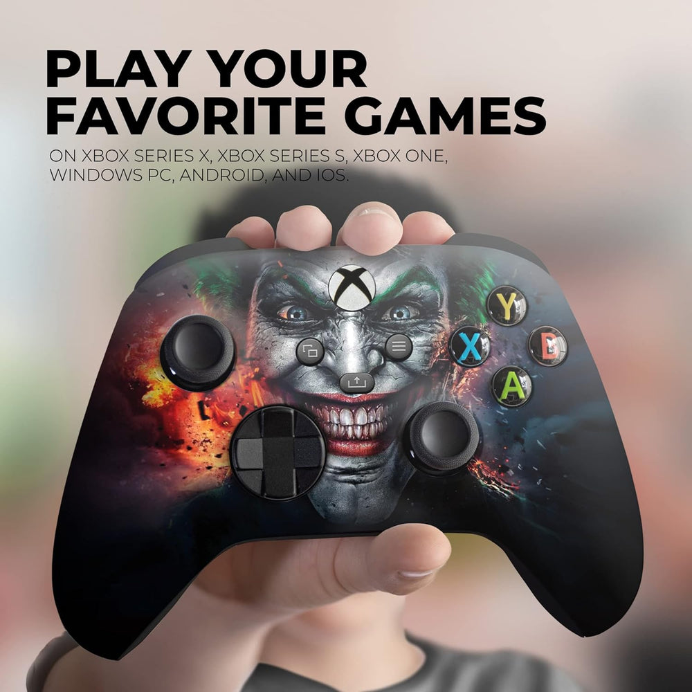 Custom Xbox Controller - Joker Design | Rush Controller Modded Front Print Only