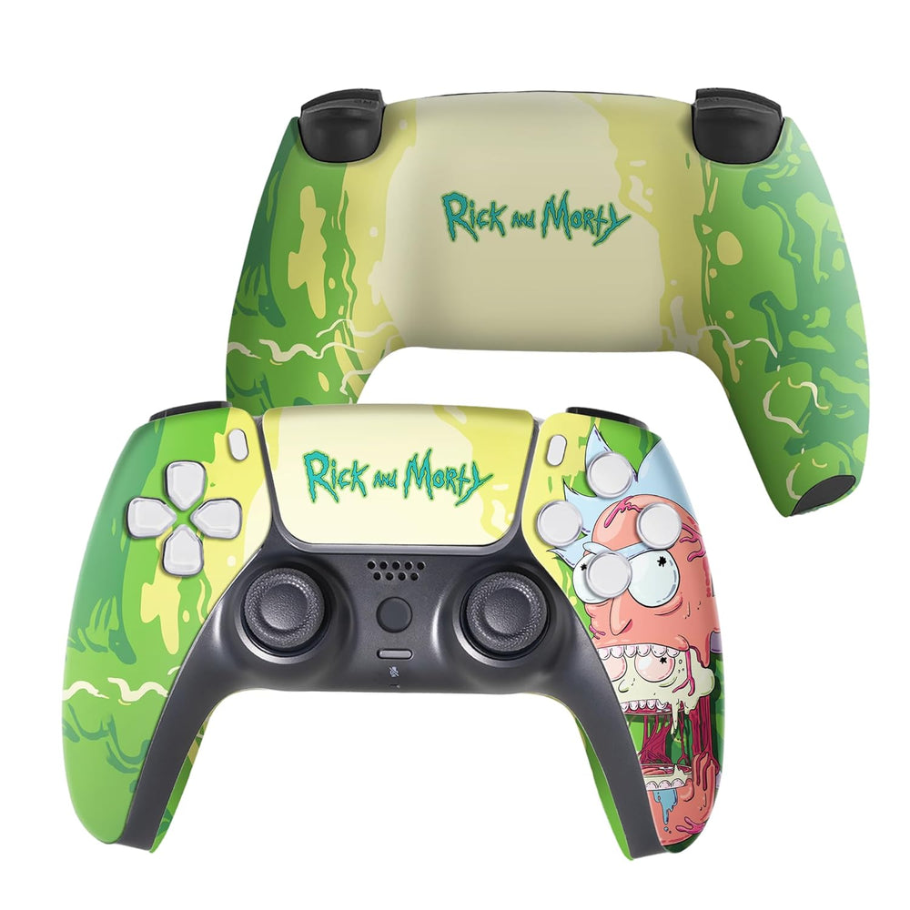 Custom PS5 Controller - Rick & Morty Green | Rush Controller
