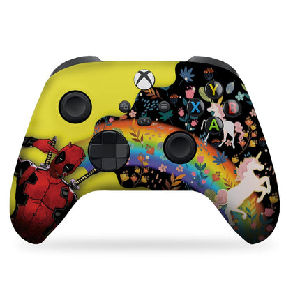 Custom Xbox Controller - Deadpool Unicorn | Rush Controller Non- Modded Front Print Only
