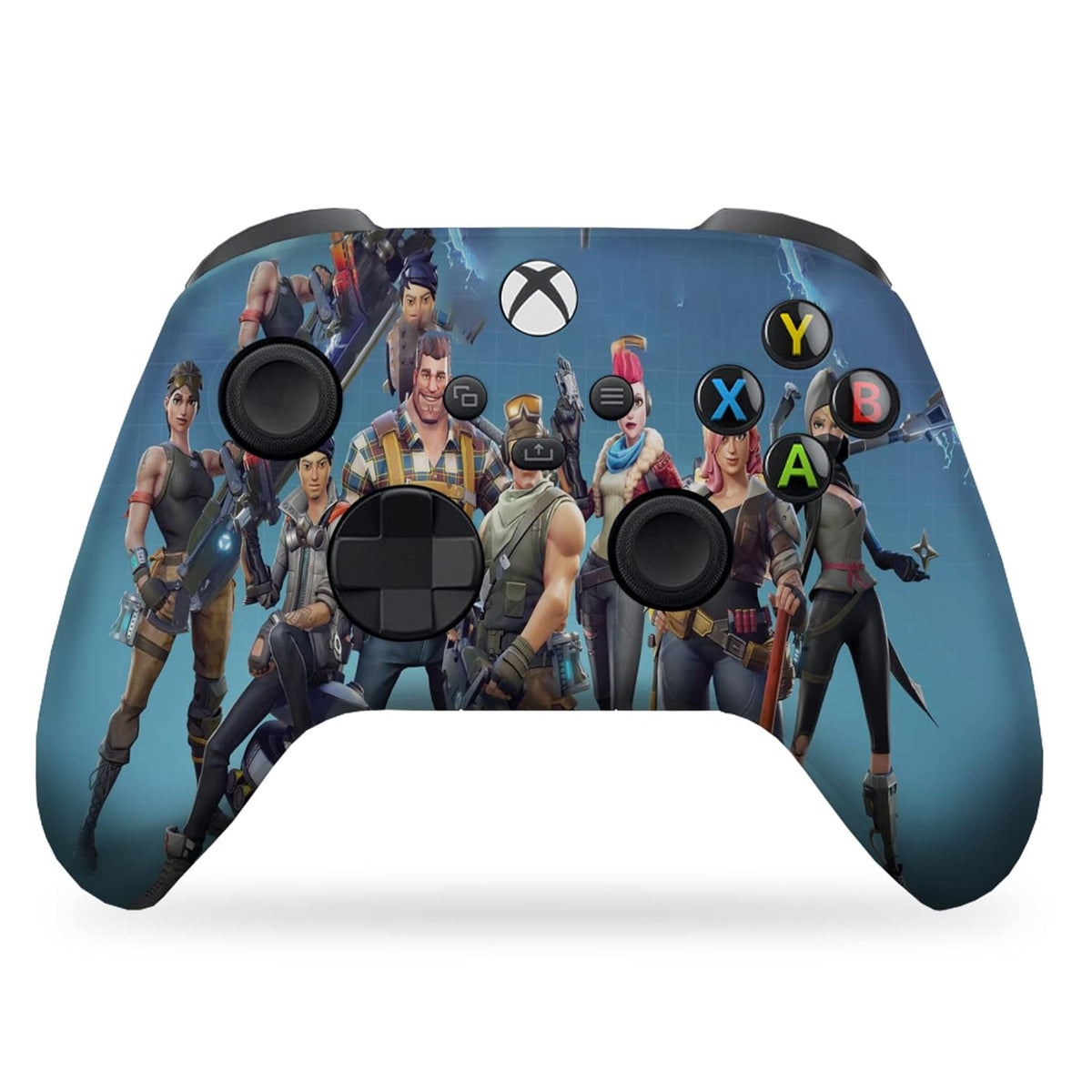 Custom Xbox Controller - Fortnite Blue | Rush Controller Non- Modded Front Print Only
