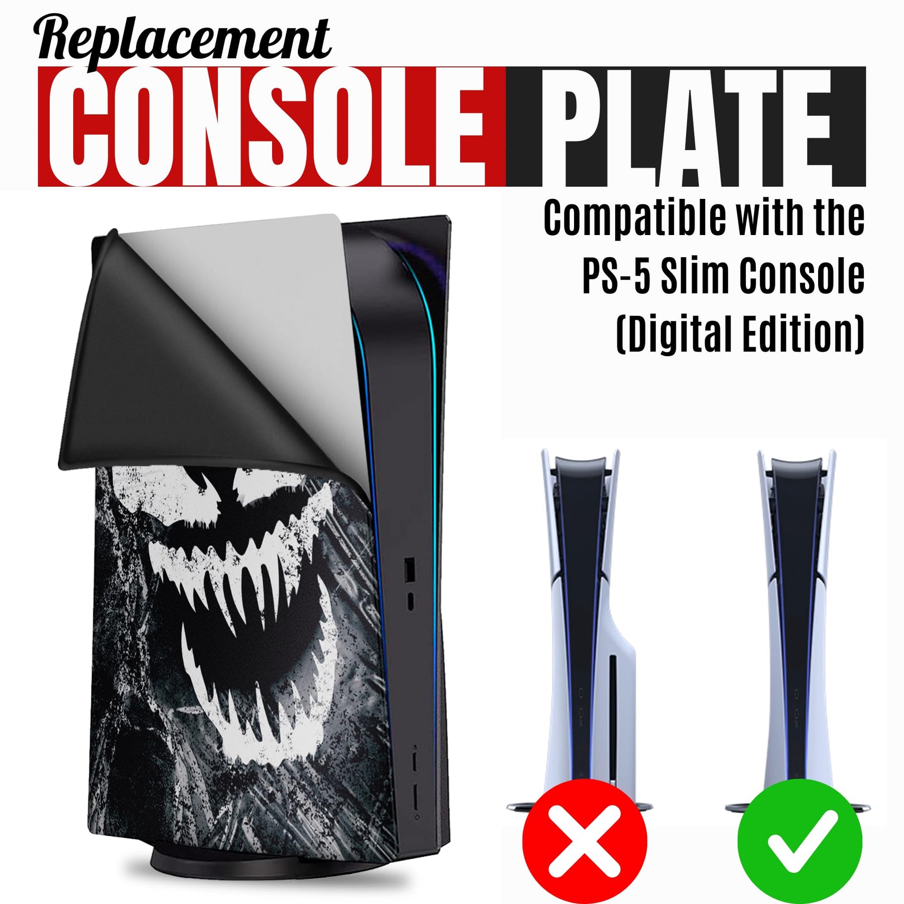 Venom Inspired PS5 Console Silicon Cover