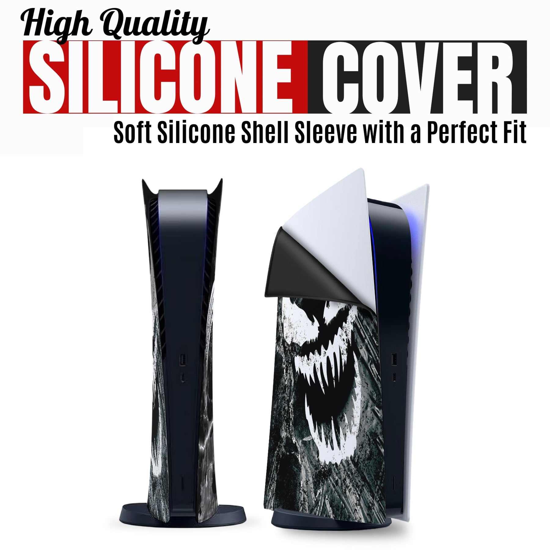 Venom Inspired PS5 Console Silicon Cover