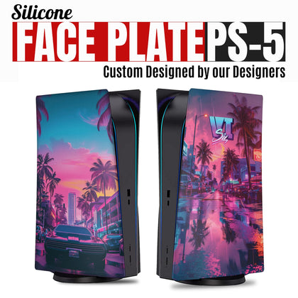 PS5 Console Cover - GTA 6 Design | Rush Controller Plates Only