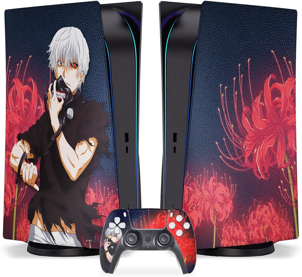 PS5 Console Cover - Tokyo Ghoul Design | Rush Controller Plates & Control Skin Cover
