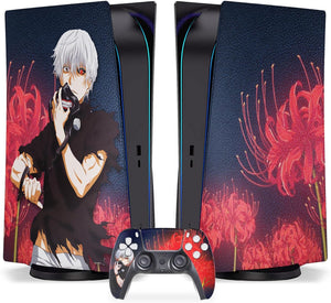 Tokio Ghoul PS5 Console Face Plate Plates & Control Skin Cover
