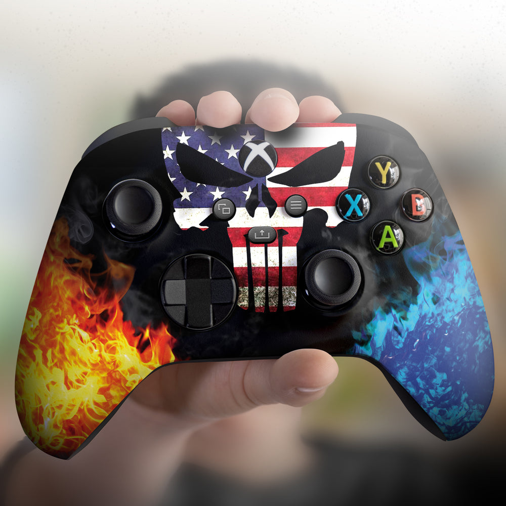Custom Xbox Controller - American Warrior | Rush Controller Modded Front Print Only