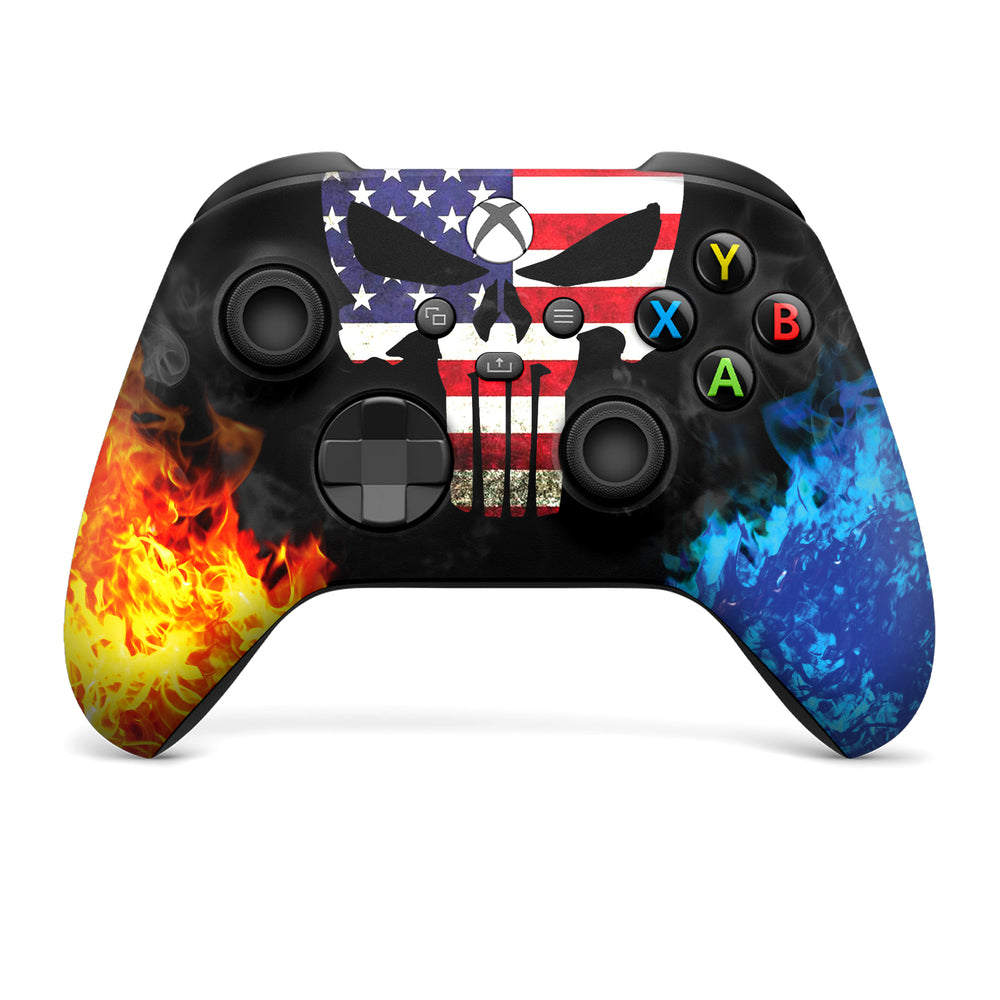 Custom Xbox Controller - American Warrior | Rush Controller Non- Modded Front Print Only