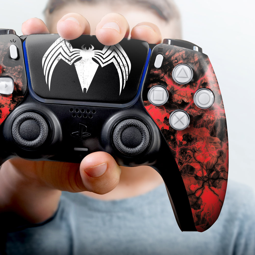 Custom PS5 Controller - Carnage Design | Rush Controller Non-modded Front design