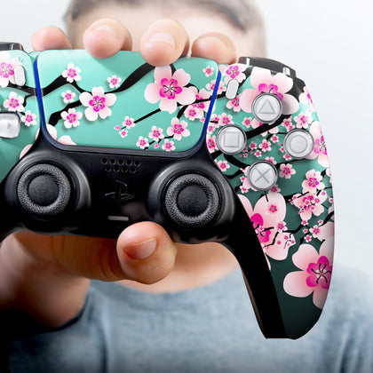Custom PS5 Controller - Cherry Blossom | Rush Controller Non-modded Front design