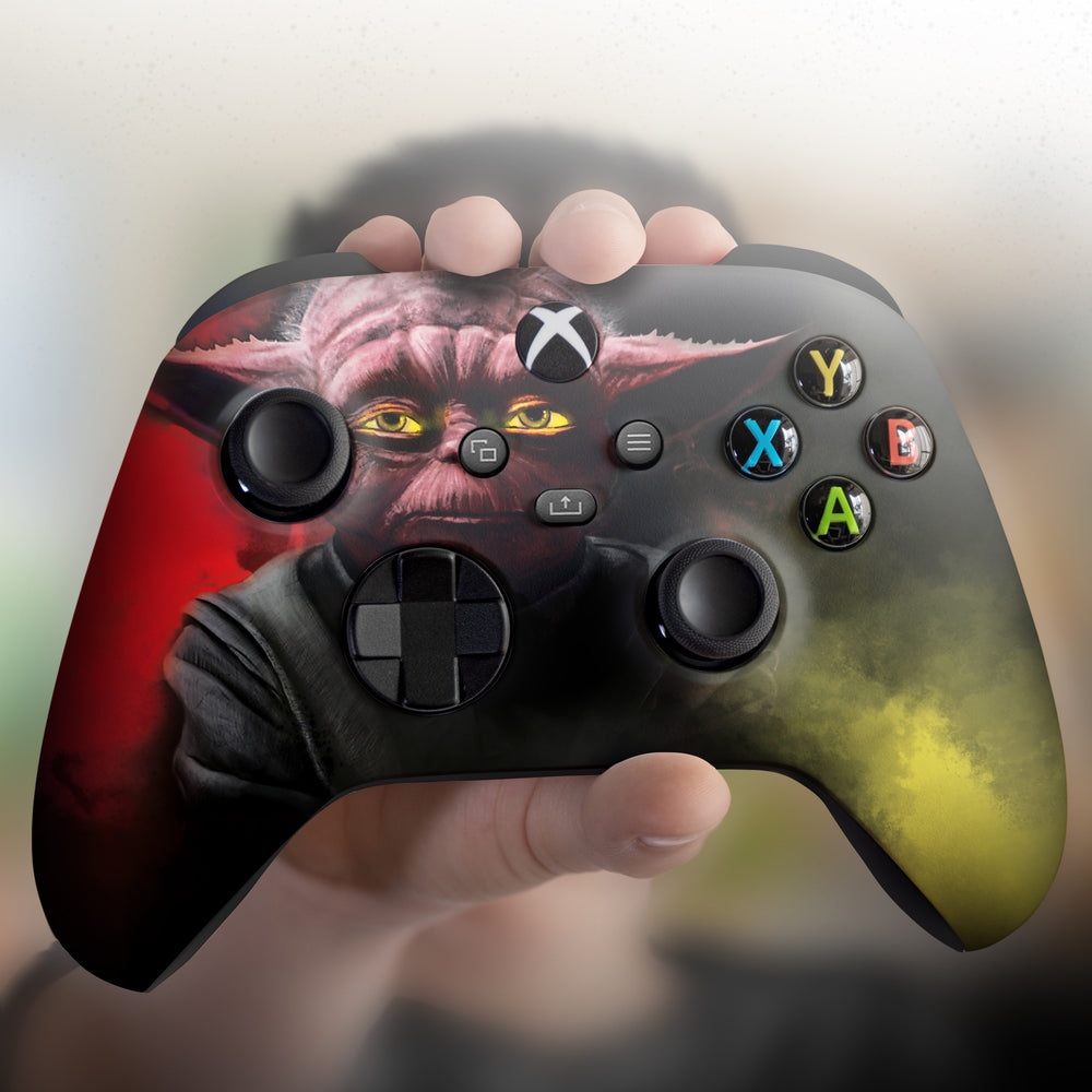 Custom Xbox Controller - Darth Yoda | Rush Controller Modded Front Print Only