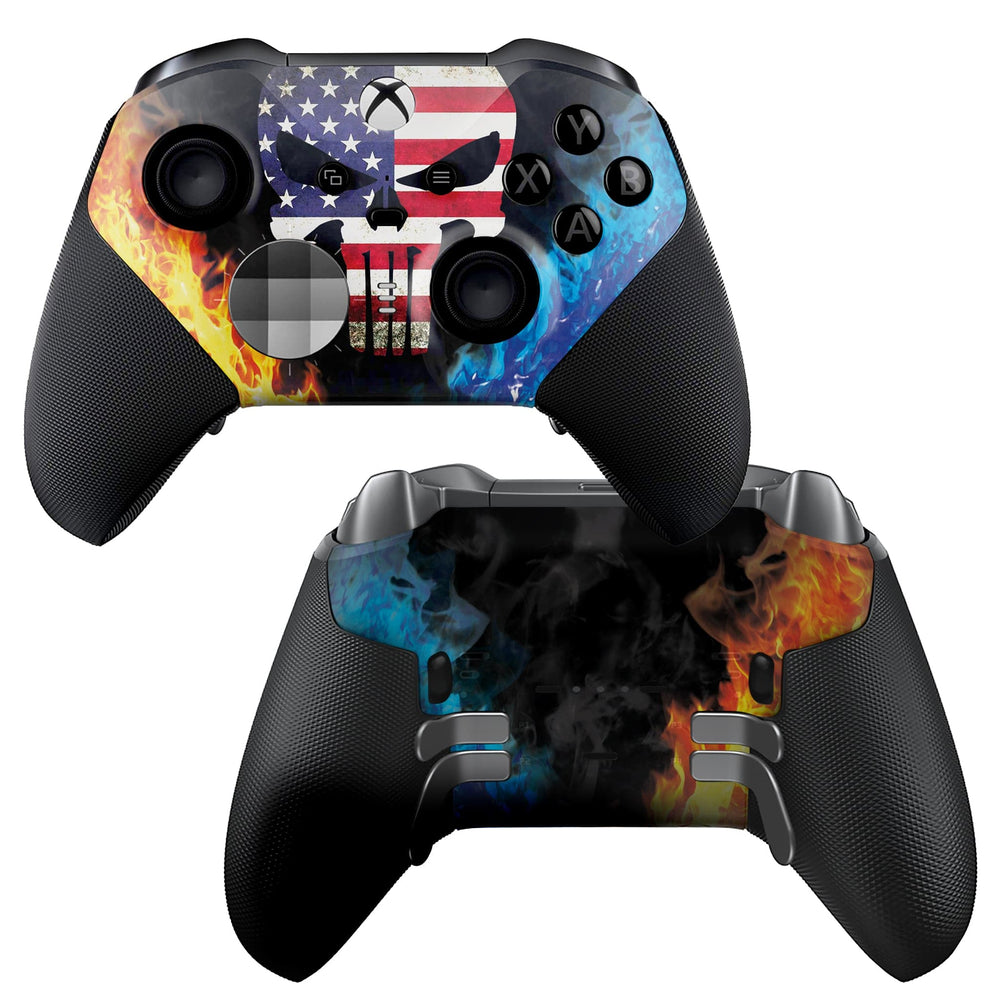 Xbox Elite Controller - American Warrior | Rush Controller SERIES 2- Front & Back Print