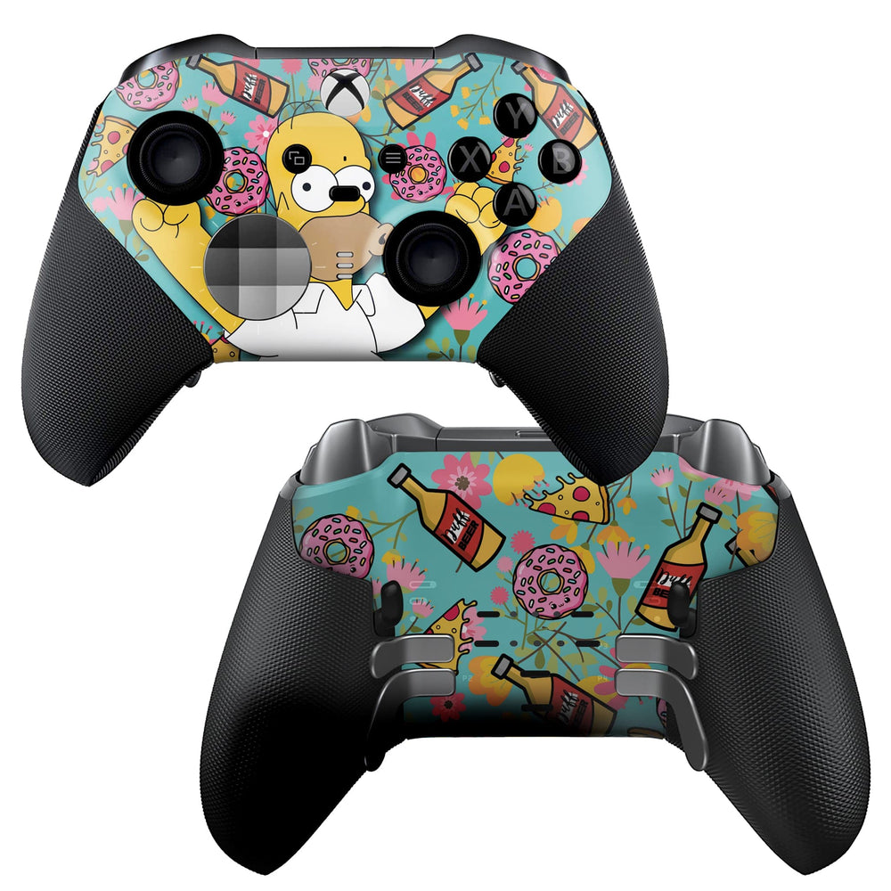 Xbox Elite Controller - Simpson Design | Rush Controller SERIES 2- Front & Back Print
