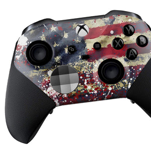 Xbox Elite Controller - Tattered Flag | Rush Controller SERIES 2- Front Print Only