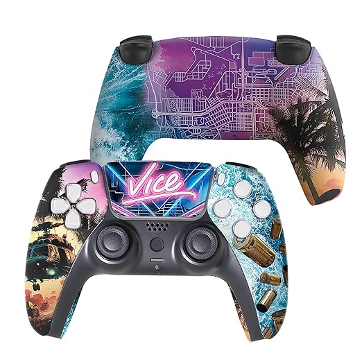 Custom PS5 Controller - GTA 6 Vice | Rush Controller