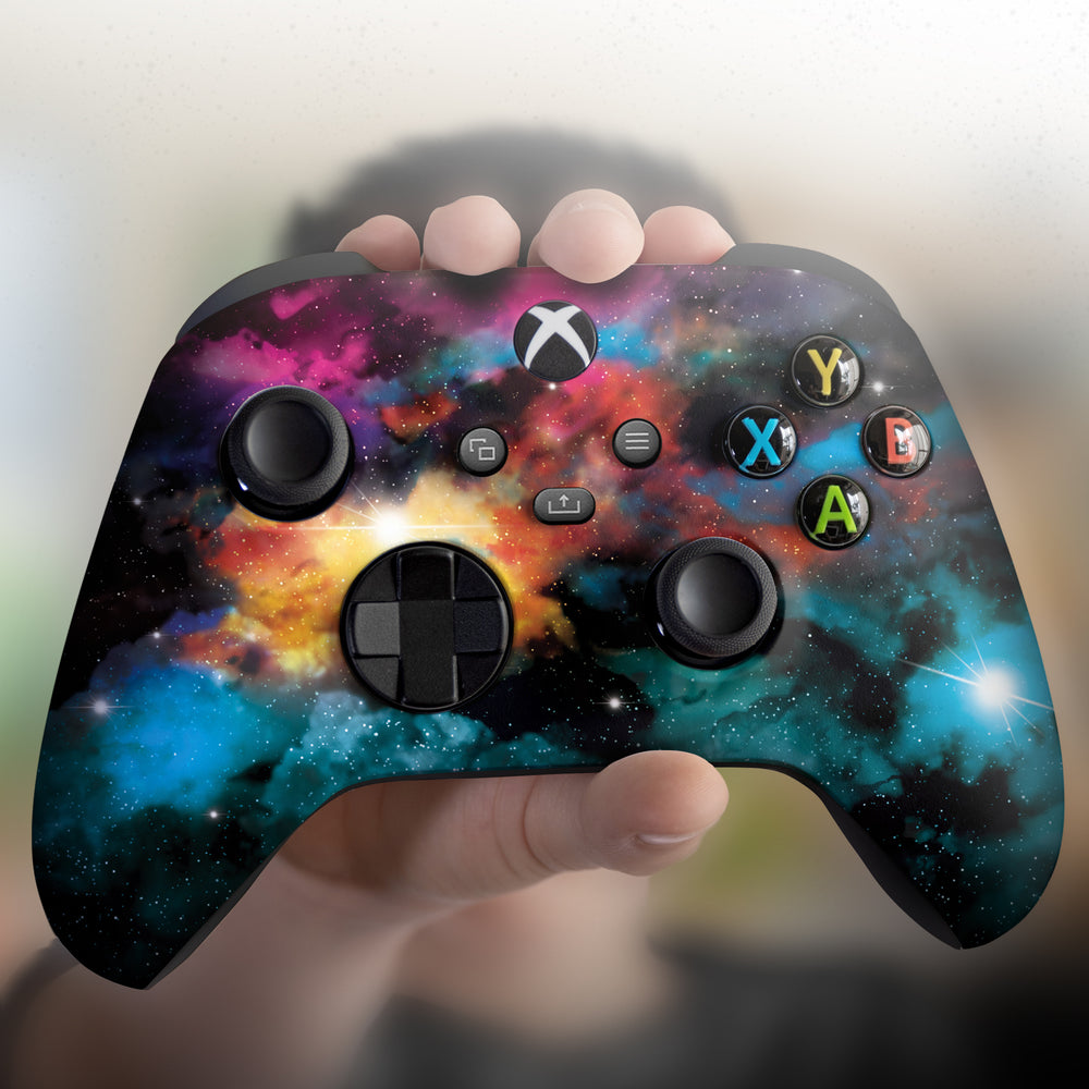 Custom Xbox Controller - Galaxy Design | Rush Controller Modded Front Print Only