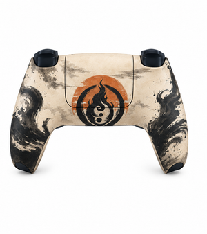 Custom PS5 Controller - Bleach Inspired Flame Crest | Rush Controller