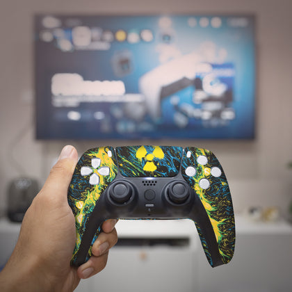 Custom PS5 Controller - Radioactive | Rush Controller Non-modded Front design