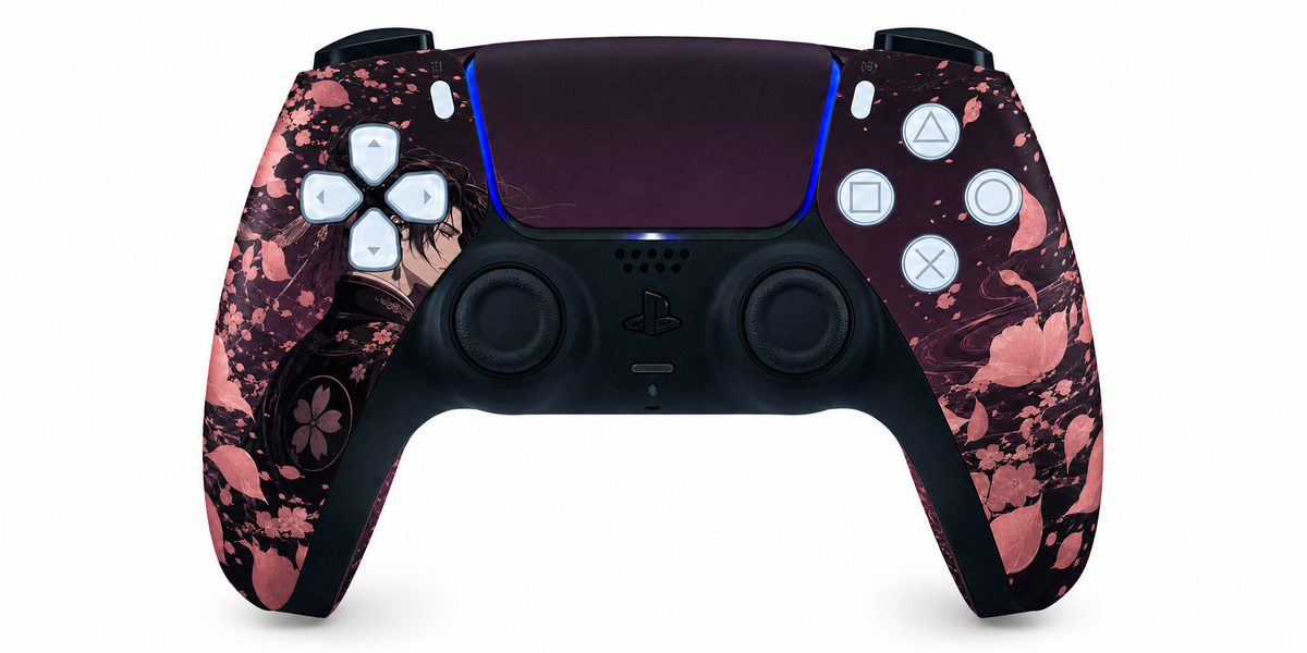 Custom PS5 Controller - Byakuya Kuchiki Sakura | Rush Controller