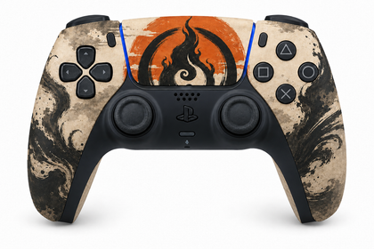 Custom PS5 Controller - Bleach Inspired Flame Crest | Rush Controller