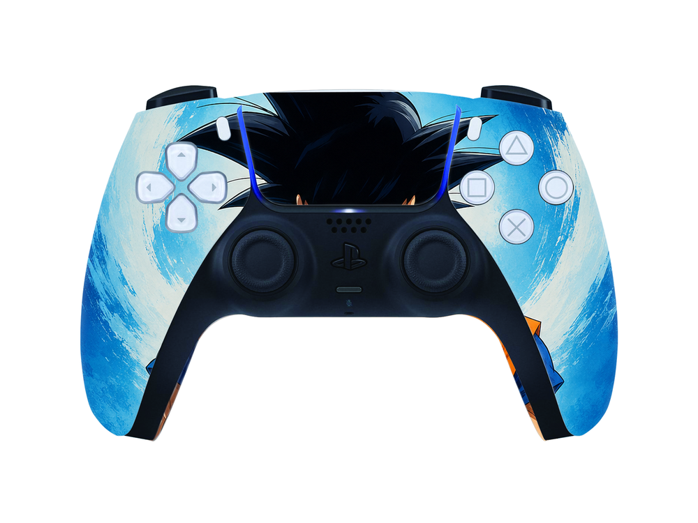 Custom PS5 Controller - Goku Blue Aura | Rush Controller