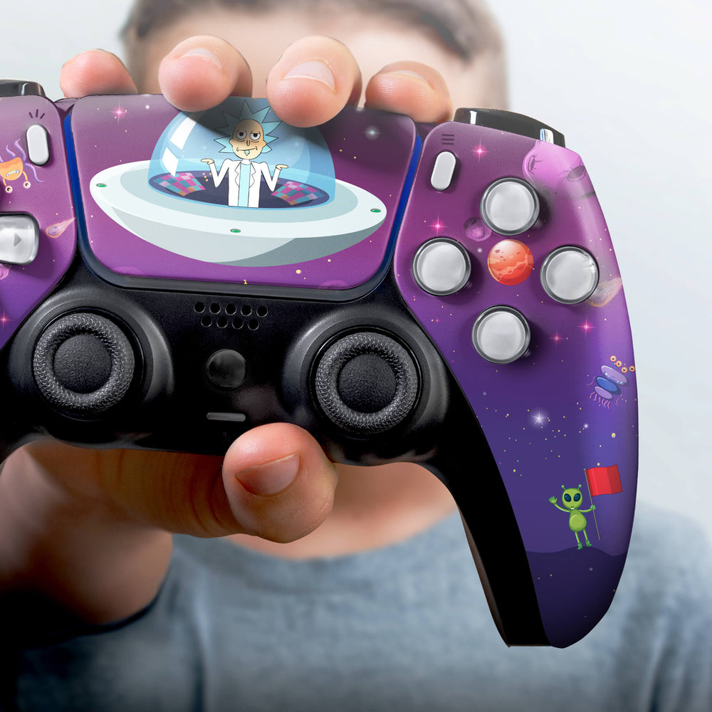Custom PS5 Controller - Rick & Morty | Rush Controller Non-modded Front design