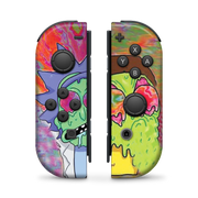 Rick & Morty Green Nintendo Switch Joycons