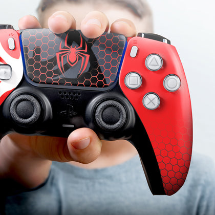 Custom PS5 Controller - Spider-Man Morales | Rush Controller Non-modded Front design