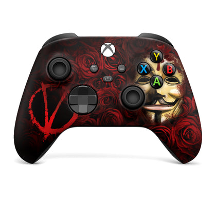 Custom Xbox Controller - V For Vendetta | Rush Controller Non- Modded Front Print Only