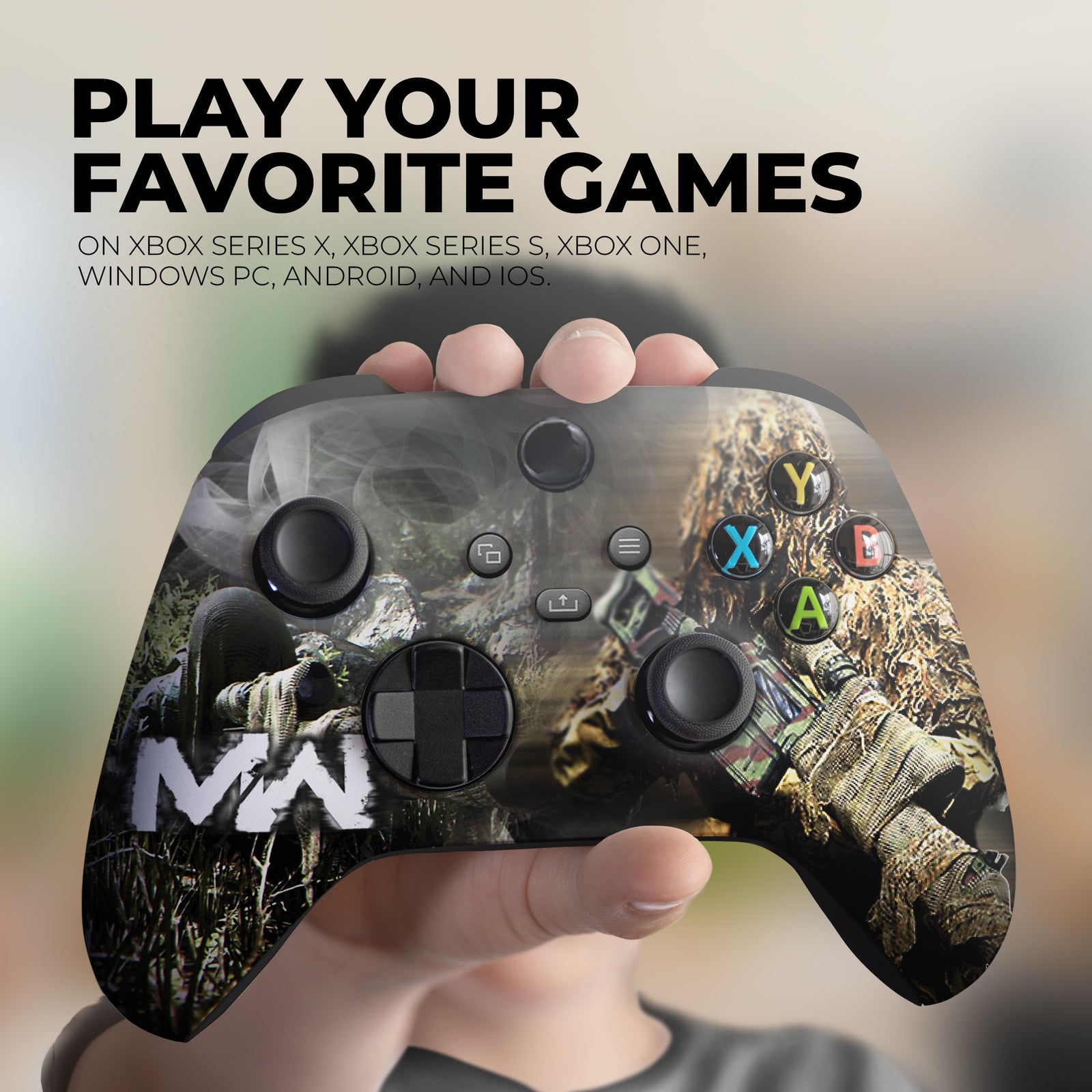 Custom Xbox Controller - COD Warfare | Rush Controller Mooded Front Print Only