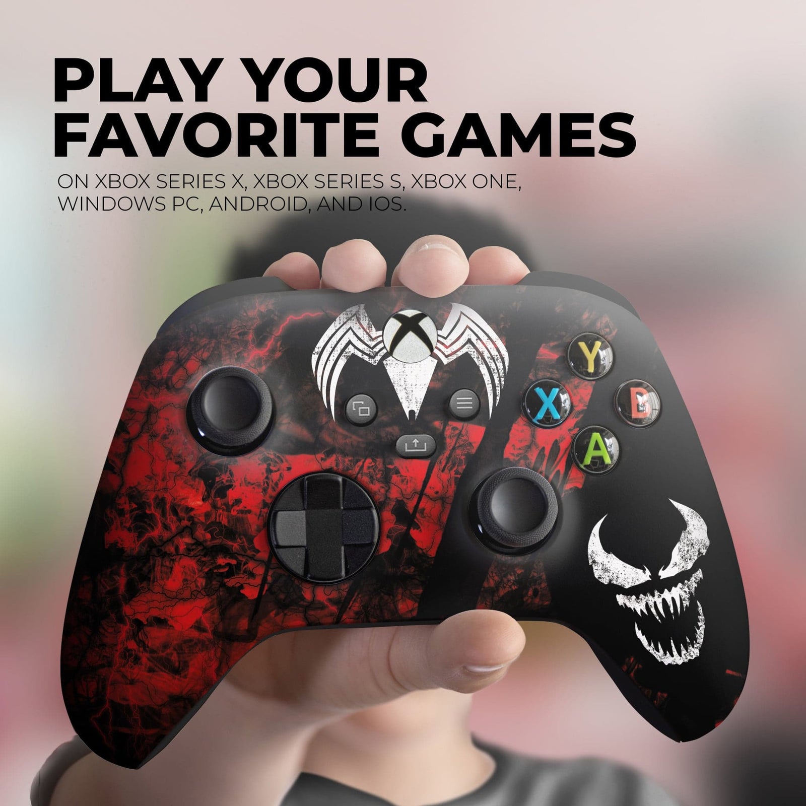 Custom Xbox Controller - Carnage | Rush Controller Modded Front Print Only