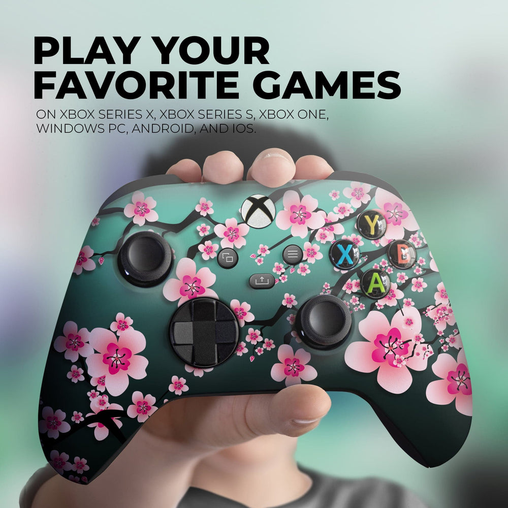 Custom Xbox Controller - Cherry Blossom | Rush Controller Modded Front Print Only