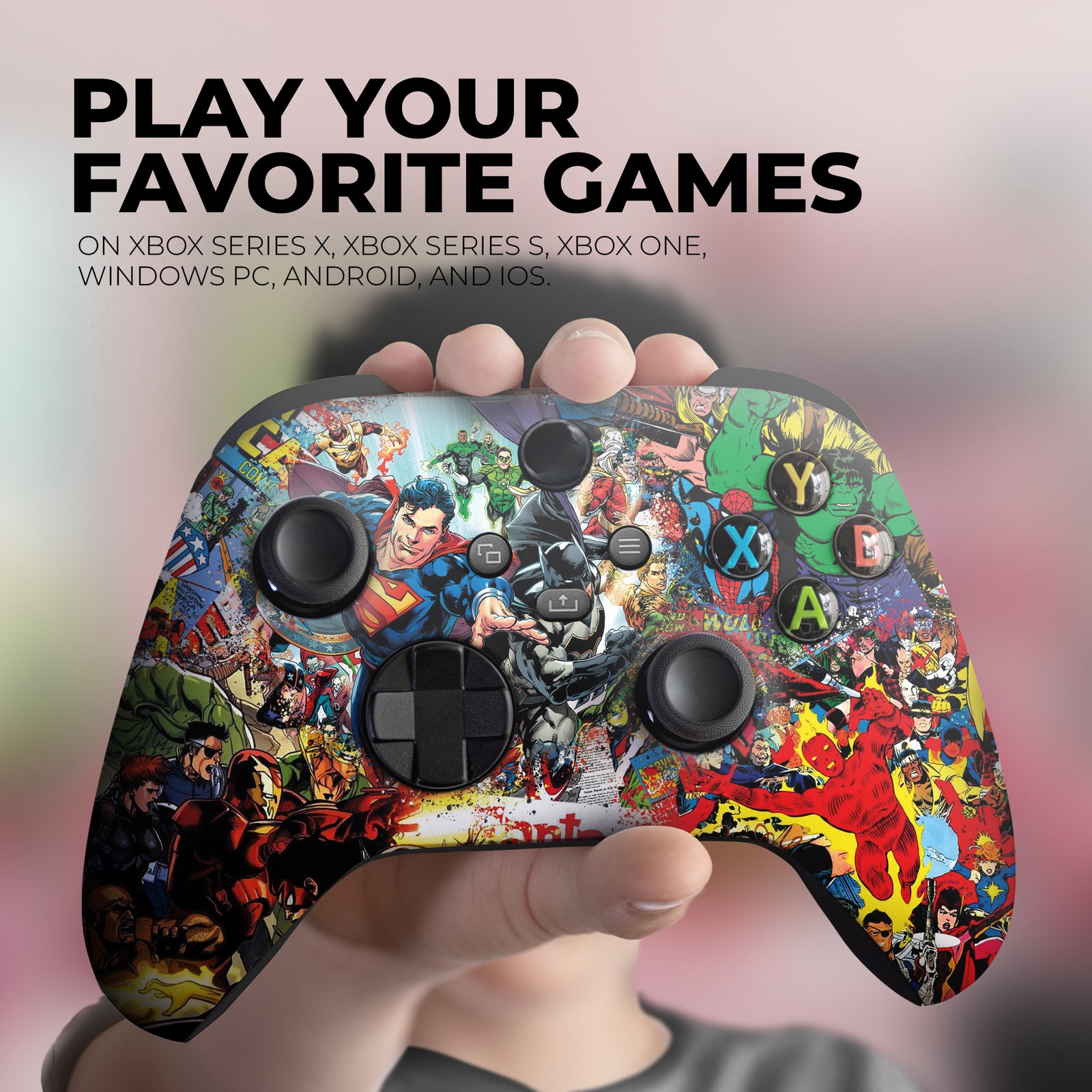 Custom Xbox Controller - Comics Design | Rush Controller Modded Front Print Only