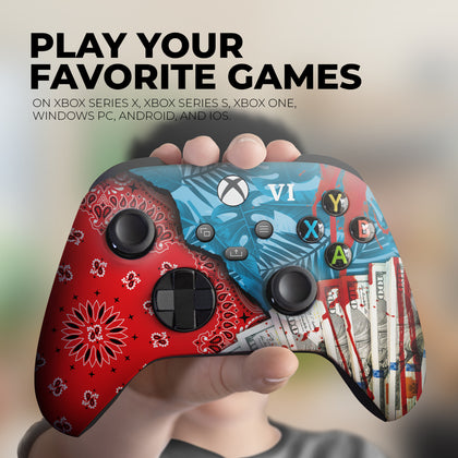 Custom Xbox Controller - GTA 6 Design | Rush Controller Modded Front Print Only