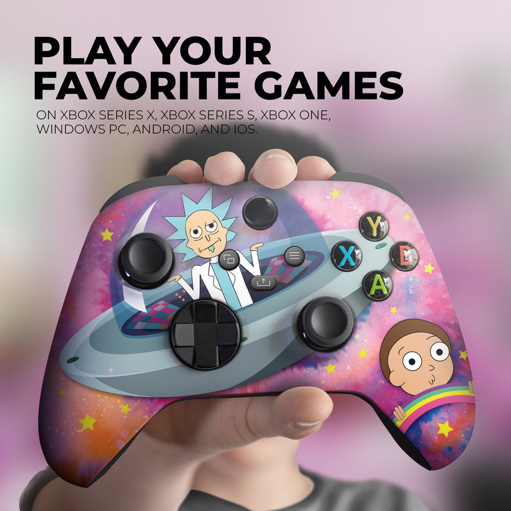 Custom Xbox Controller - Schwifty R&M | Rush Controller Modded Front Print Only