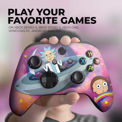 Custom Xbox Controller - Schwifty R&M | Rush Controller Modded Front Print Only