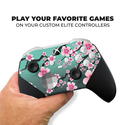 Xbox Elite Controller - Cherry Blossom | Rush Controller CORE- Front Print Only