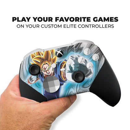 Xbox Elite Controller - Gogeta Design | Rush Controller CORE- Front Print Only