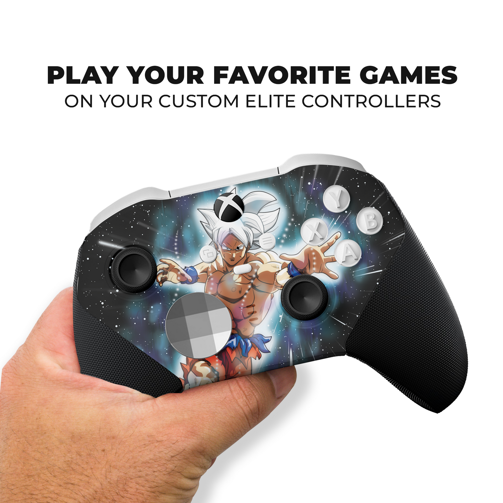 Goku Ultra Instinct Xbox Elite Core Custom Controller CORE- Front Print Only