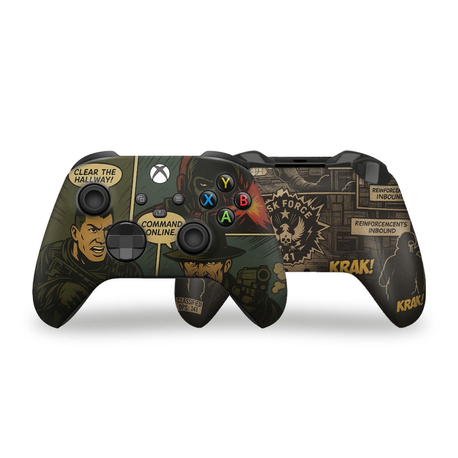 COD Comic Inspired Xbox Series X/S Controller Non- Modded Front & Back Print