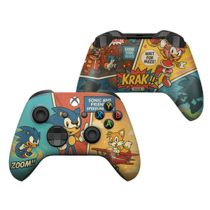 Sonic Comics Inspired Xbox Series X/S Controller Modded Front & Back Print