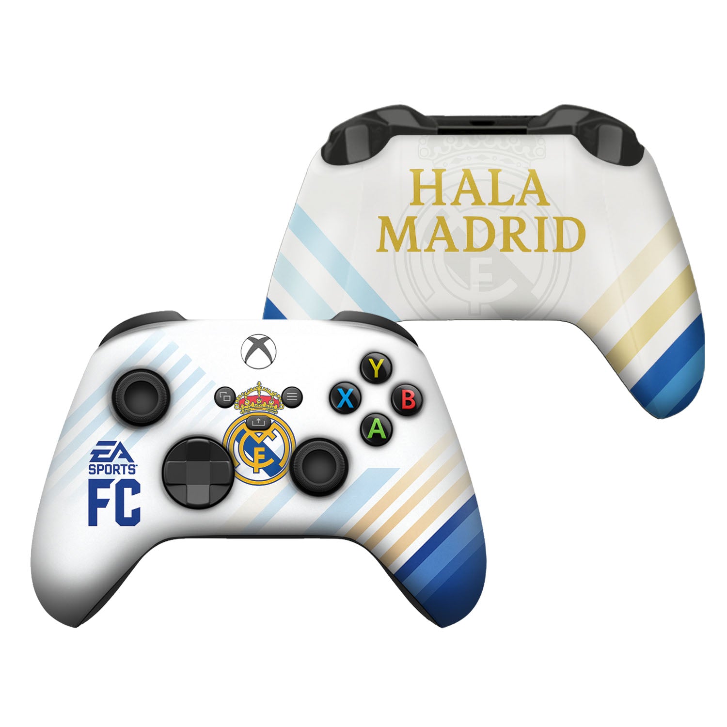 Real Madrid Inspired Xbox Series X/S Controller Modded Front & Back Print